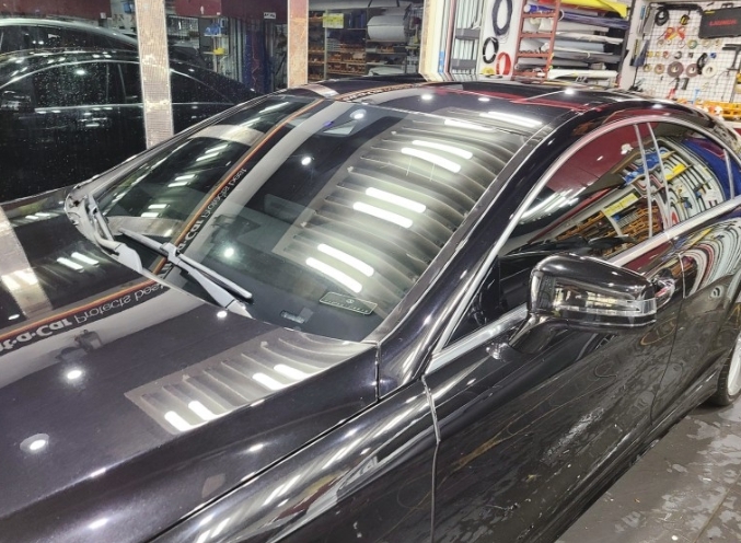 벤츠 CLS 400[열차단 썬팅 앞유리 썬팅]
