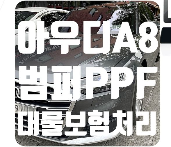 아우디A8L 보험처리 [뒷범퍼PPF]