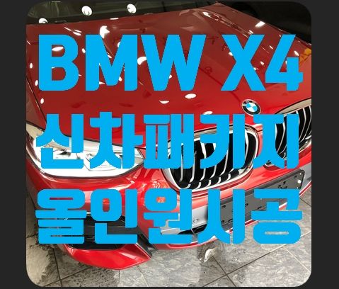 X4 신차패키지 1탄 (블랙박스,열차단썬팅,생활ppf)
