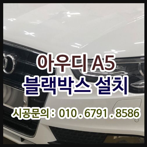 아우디A5 카브리올레 2CH 블랙박스 설치