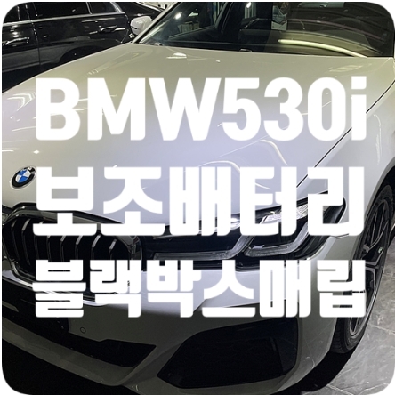 BMW530i 보조배터리/블랙박스 [파인뷰LX5000프로 / 에코파워팩16C]