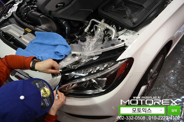 벤츠C220 PPF (헤드라이트,테일램프,사이드미러,생활패키지A)