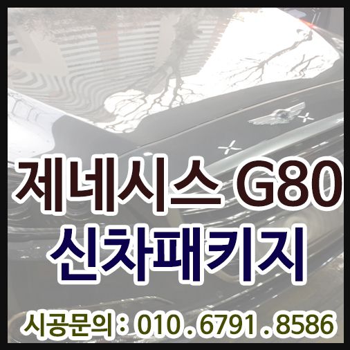 제네시스G80 신차검수 및 신차패키지