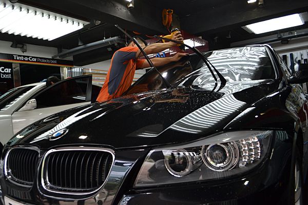 [자동차 열차단썬팅 전문점] BMW320d 자동차 열차단썬팅 (틴트어카) 전문점 시공차량