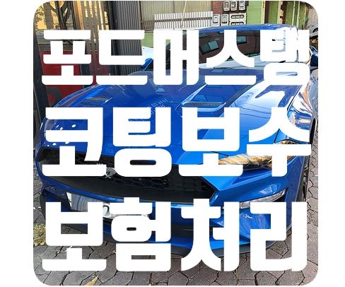 포드 머스탱 코팅보수 [보험처리]