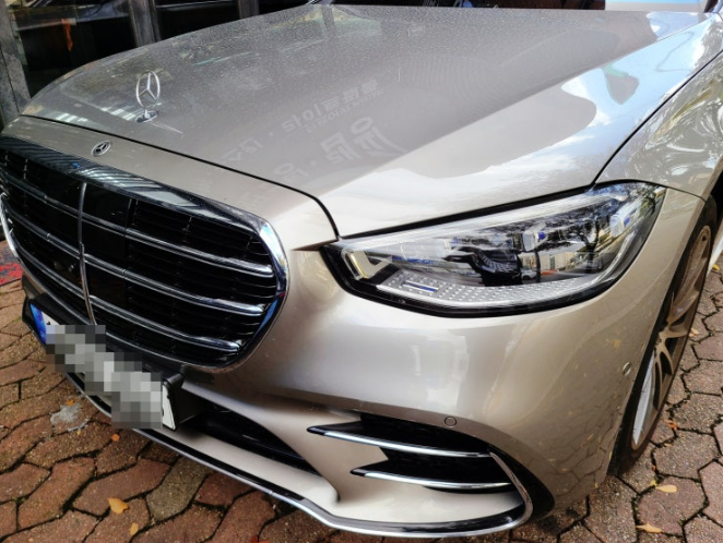 벤츠 S500 [범퍼 긁힘 판금도색 페인트 갈라짐 수리기간 전문점]