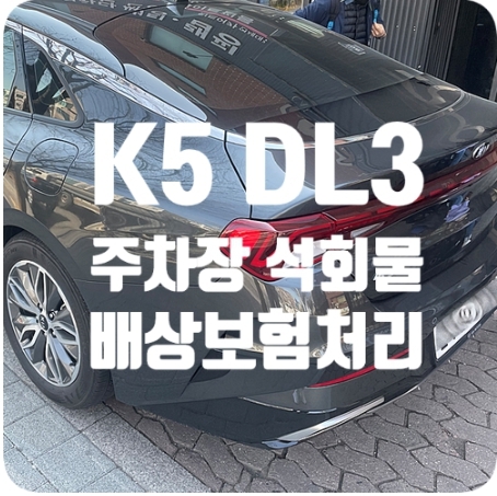 K5 주차장 석회물제거 [보험처리]