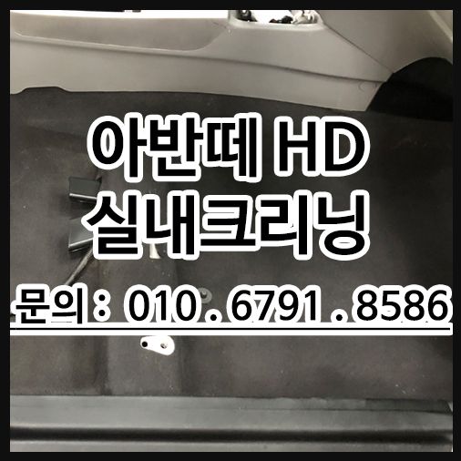 자동차 실내크리닝(얼룩제거)