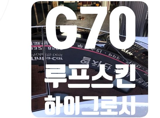 제네시스 G70 루프스킨 [노블림 하이그로시]
