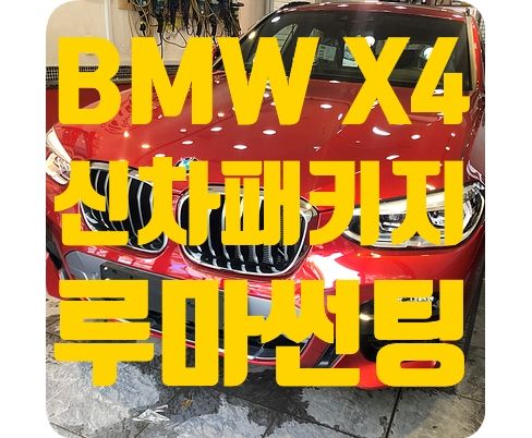 BMW X4 신차틴팅 [루마썬팅]