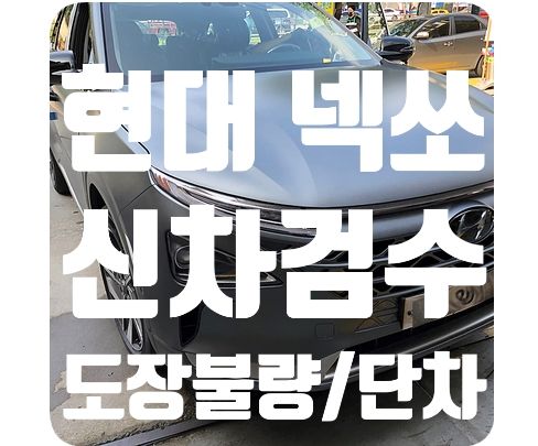 현대 넥쏘 신차검수 [도장불량/라이트단차]